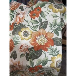 Raymond Waites Mill Creek Floral Fabric Screenprint upholstery 49x56